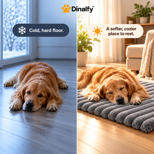 Dinalfy™ WarmNest Self Warming Pet Pad
